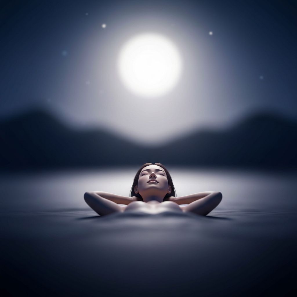 Peaceful sleep and meditation scene